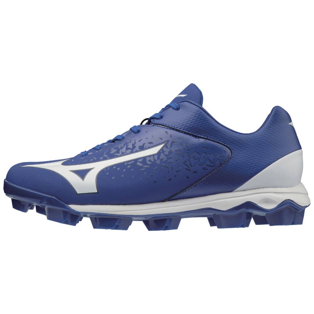 Mizuno Men's Select Nine TPU Low Molded Baseball Cleats Royal/White (320584-UPO)